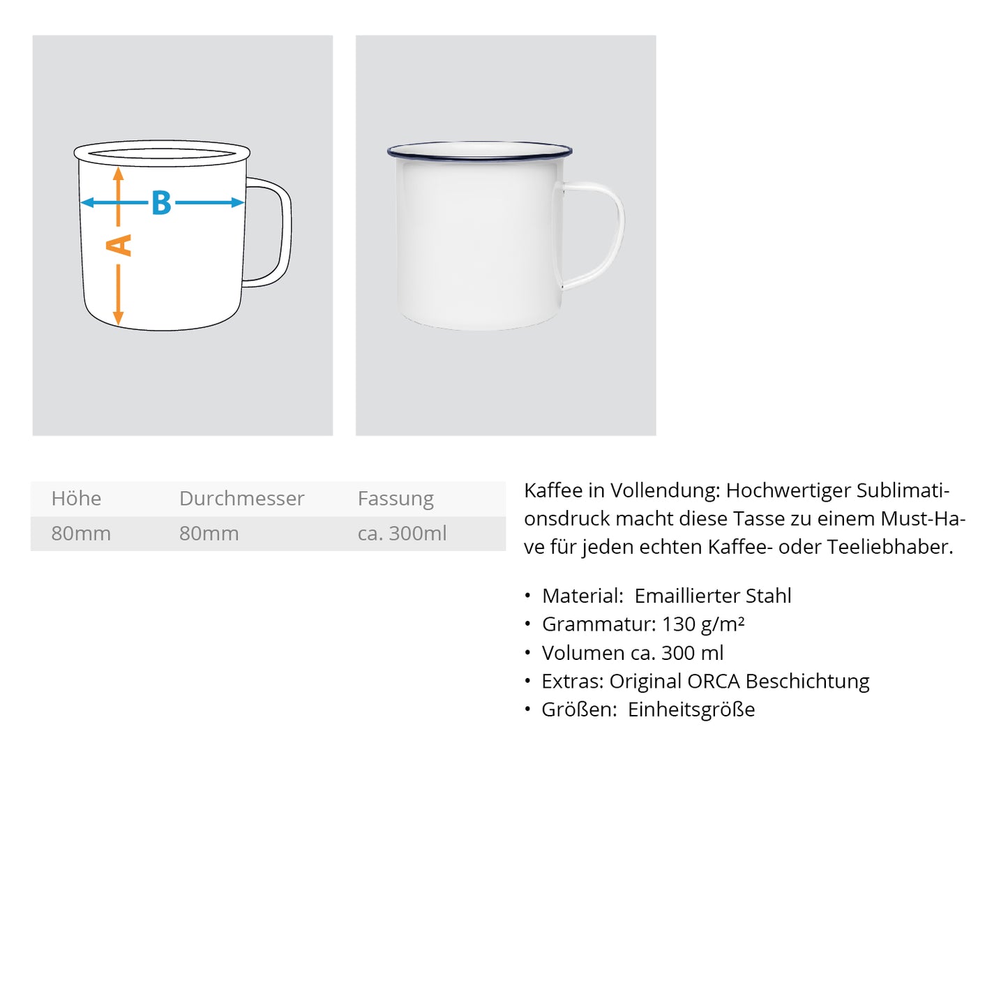 Take A Hike Emaille Tasse - Bergliebe Store