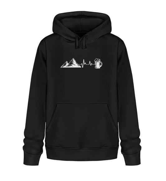 Berg Bier Herzschlag - Unisex Premium Organic Hoodie - Bergliebe Store