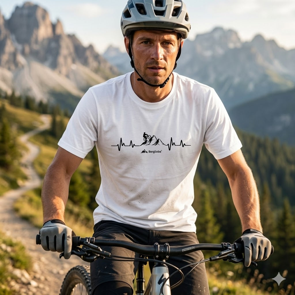 Bergliebe® MTB Heartbeat in Unisex Premium Organic T-Shirt