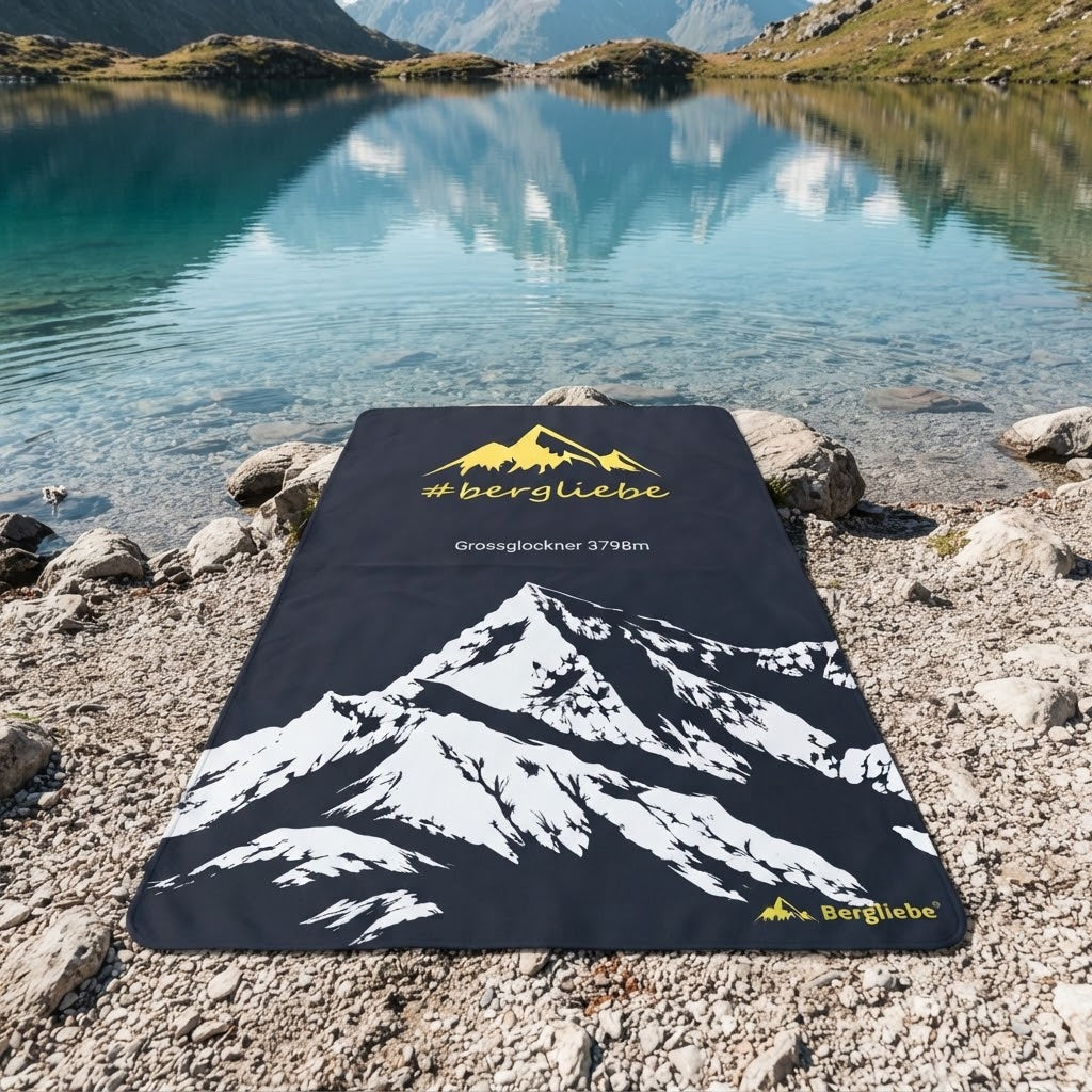 Bergliebe® Microfaser Handtuch Großglockner 140 x 70 cm