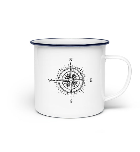Kompass Emaille Tasse - Bergliebe Store