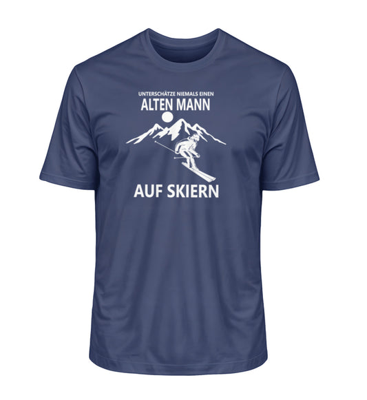 Alten Mann auf Skiern - Unisex Premium Organic T-Shirt - Bergliebe Store