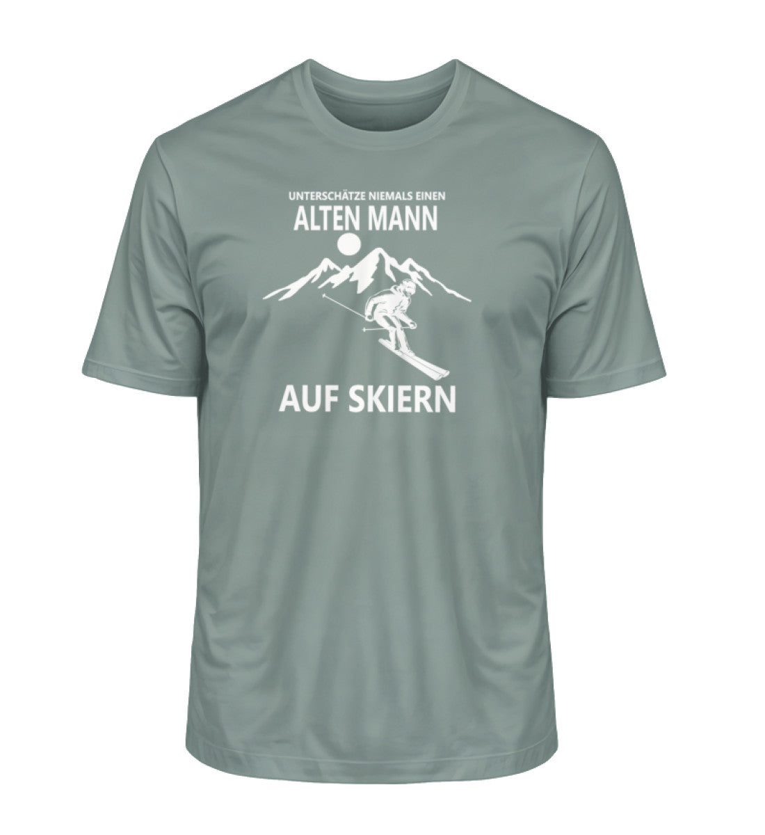 Alten Mann auf Skiern - Unisex Premium Organic T-Shirt - Bergliebe Store