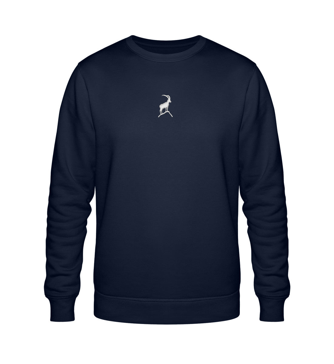 Steinbock Unisex Premium Organic Sweatshirt mit Stick - Bergliebe Store