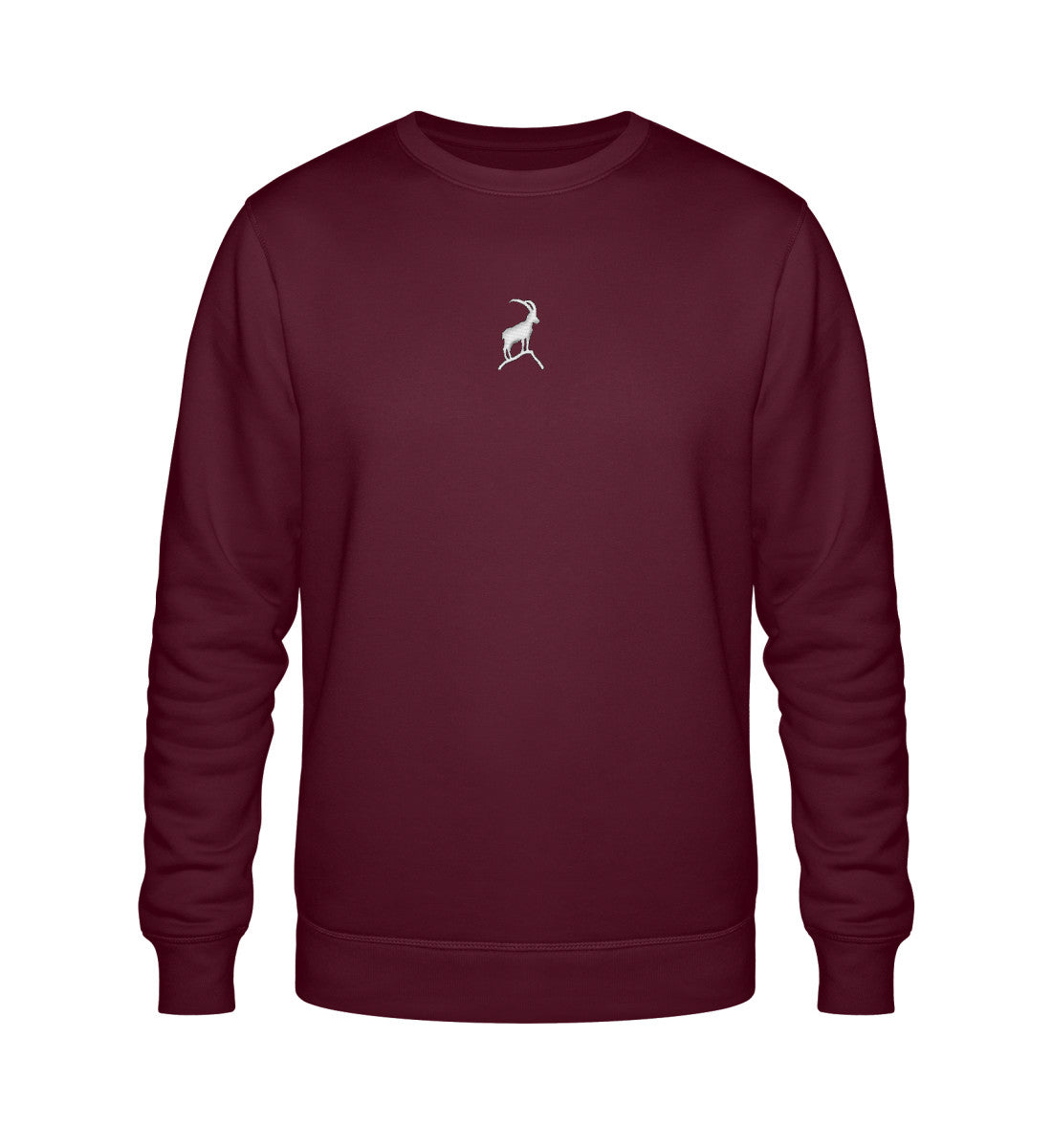 Steinbock Unisex Premium Organic Sweatshirt mit Stick - Bergliebe Store