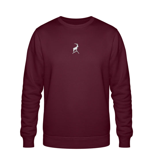 Steinbock Unisex Premium Organic Sweatshirt mit Stick - Bergliebe Store