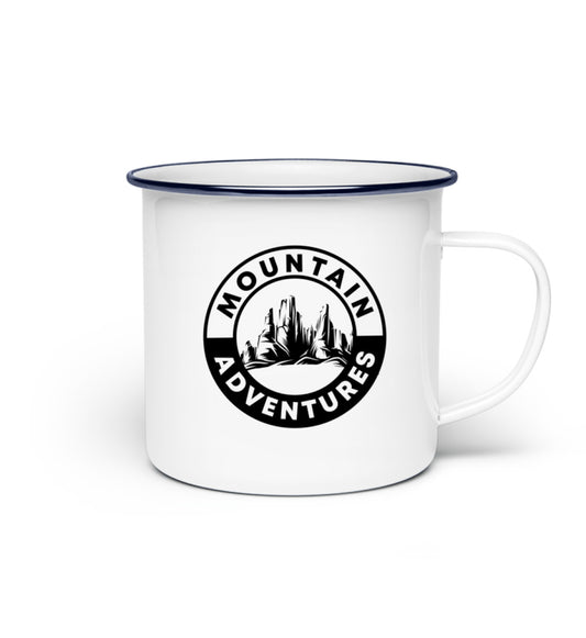 Mountain Adventures Emaille Tasse - Bergliebe Store