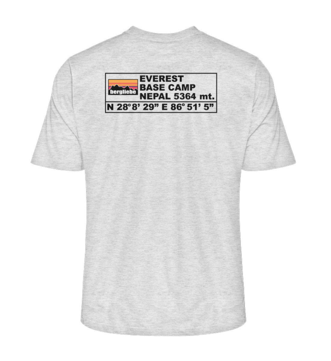 Everest Base Camp Backprint - Unisex Premium Organic T-Shirt - Bergliebe Store