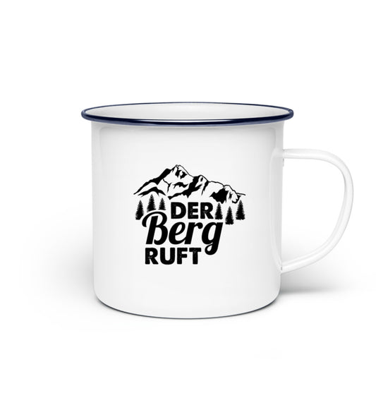 Der Berg ruft Emaille Tasse - Bergliebe Store