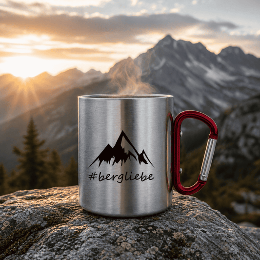Bergliebe® - Edelstahl Karabiner Tasse - Bergliebe Store