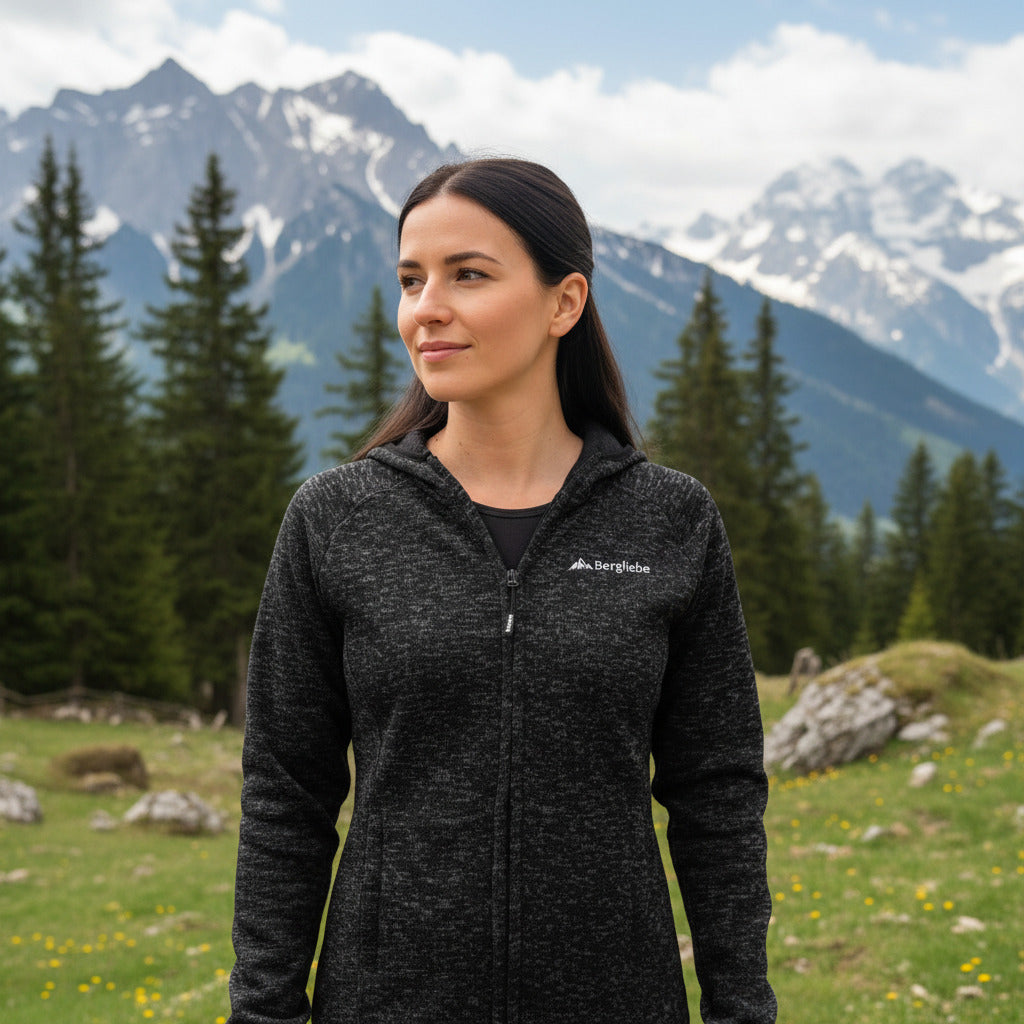 Bergliebe® Damen Knitfleece Jacke - Bergliebe Store