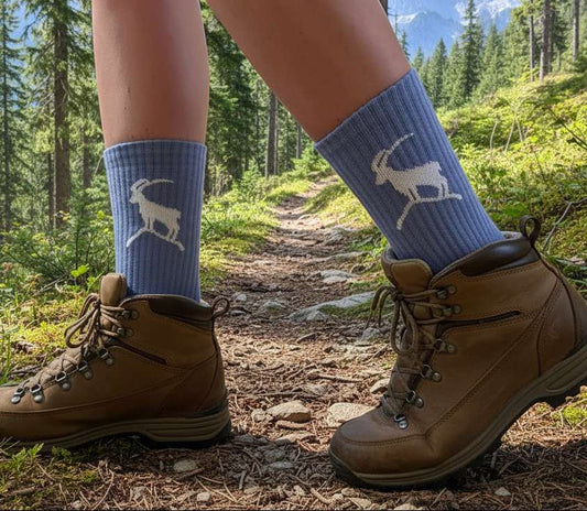 Bergliebe® Unisex Socken - Steinbock Lavender - Bergliebe Store