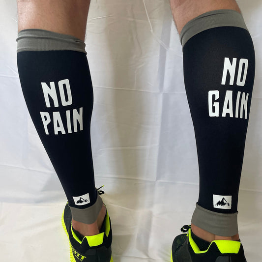 Bergliebe® Compression Calf Sleeves (Beinlinge) - No Pain Black - Bergliebe Store
