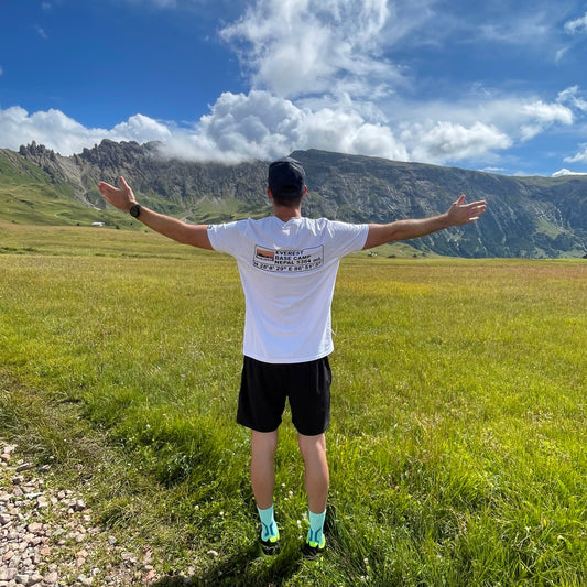 Everest Base Camp Backprint - Unisex Premium Organic T-Shirt - Bergliebe Store