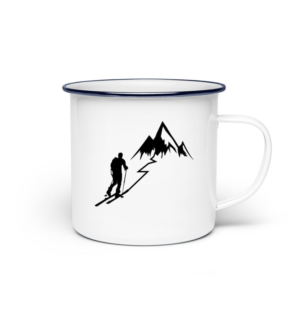 Skitour Emaille Tasse - Bergliebe Store