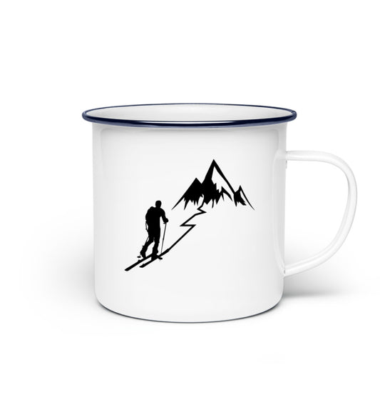 Skitour Emaille Tasse - Bergliebe Store