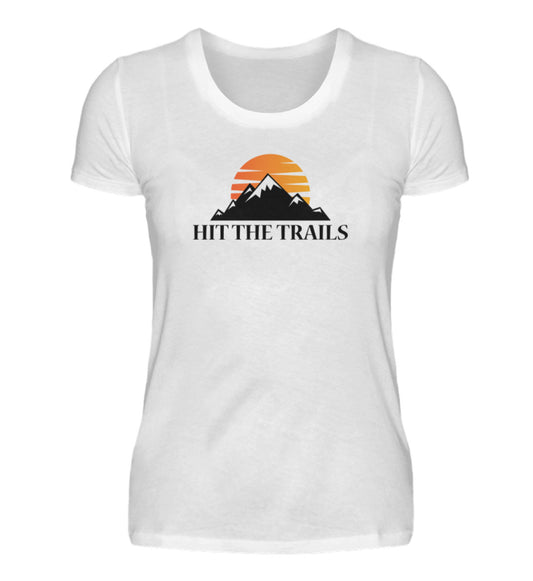Hit the trails - Damen Premium T-Shirt - Bergliebe Store