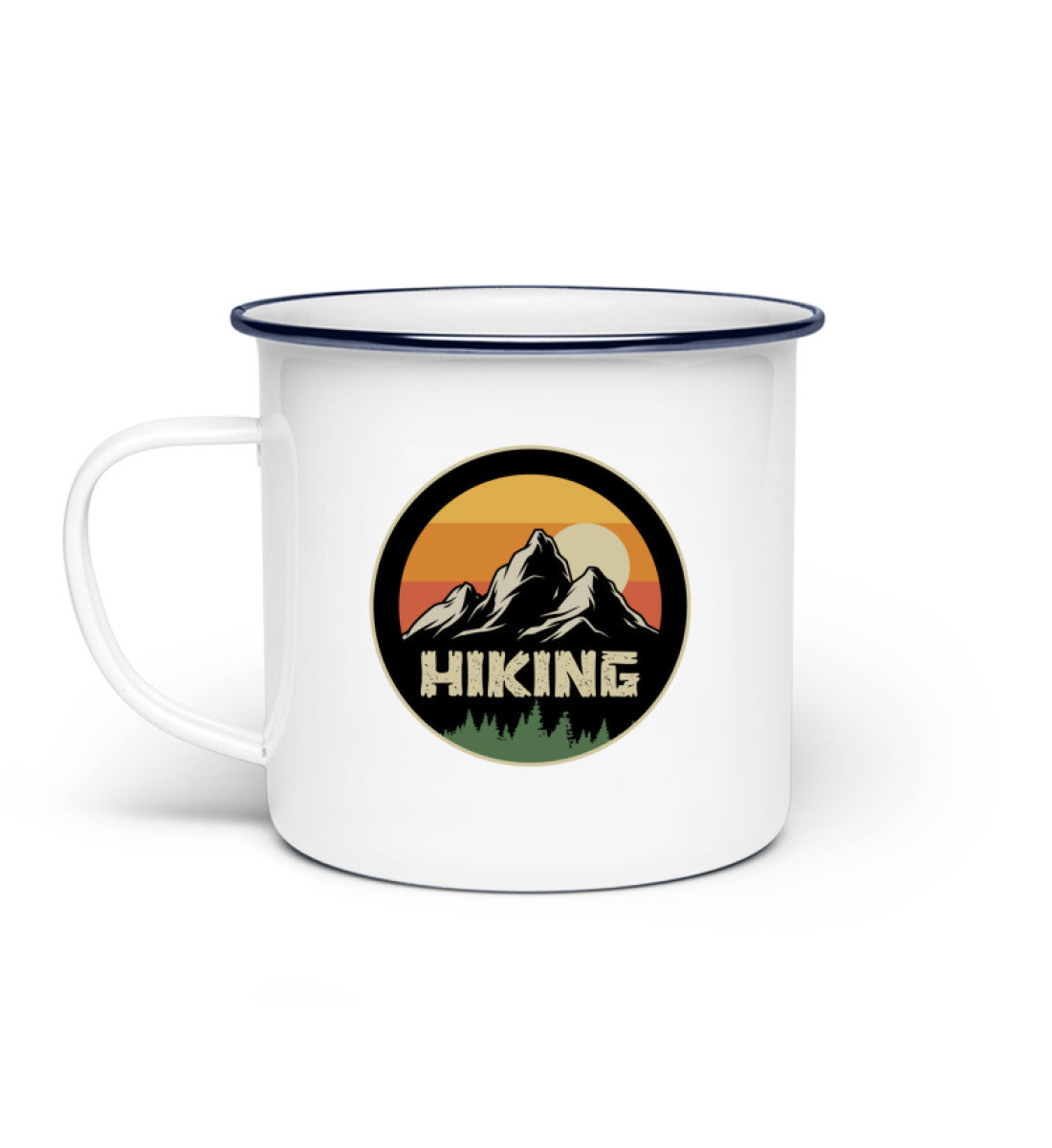 Hiking Emaille Tasse - Bergliebe Store