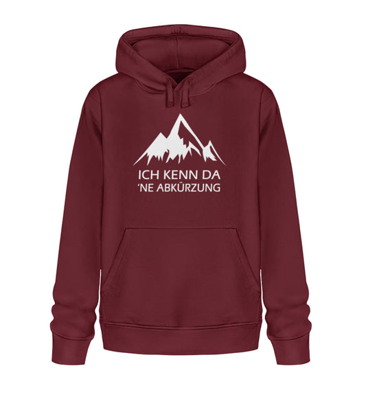 Ich kenn da ne Abkürzung - Unisex Premium Organic Hoodie - Bergliebe Store