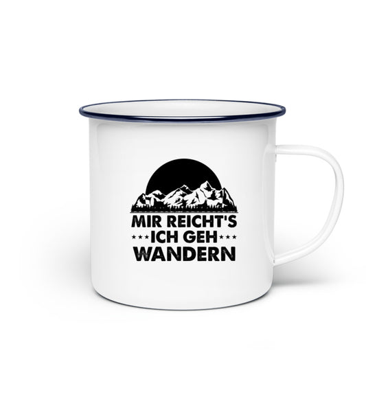 Ich geh Wandern Emaille Tasse - Bergliebe Store
