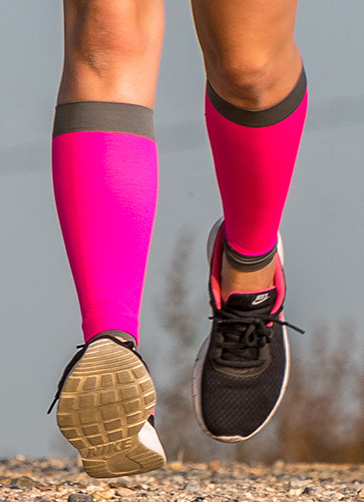 Bergliebe® Compression Calf Sleeves (Beinlinge) - No Pain Magenta - Bergliebe Store