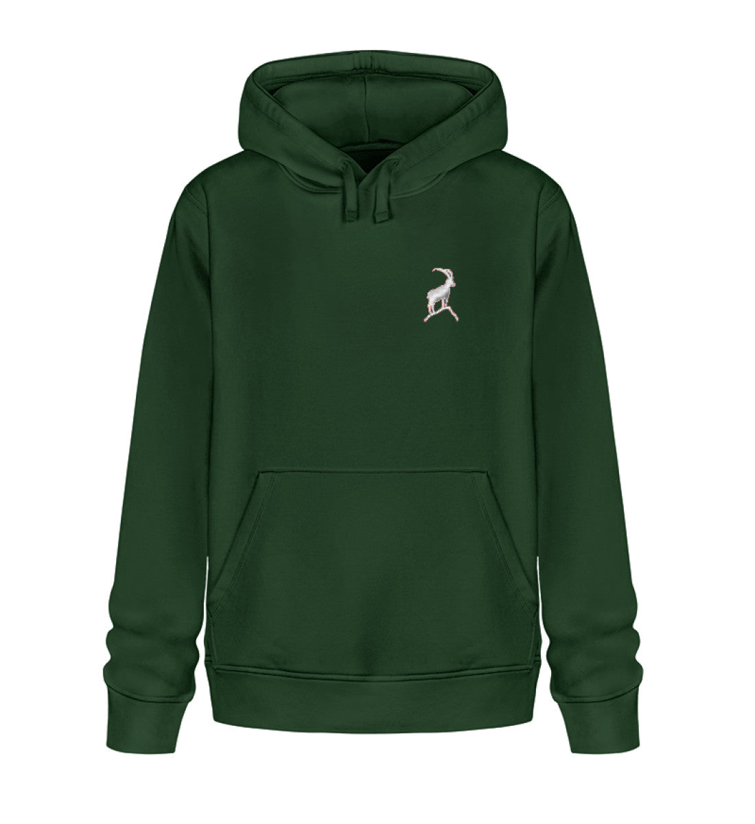 Steinbock - Unisex Premium Organic Hoodie mit Stick - Bergliebe Store