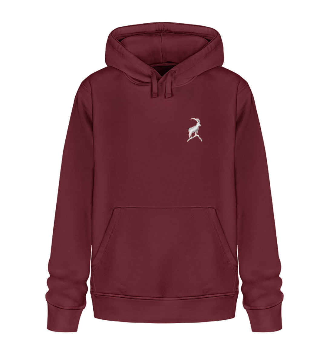 Steinbock - Unisex Premium Organic Hoodie mit Stick - Bergliebe Store
