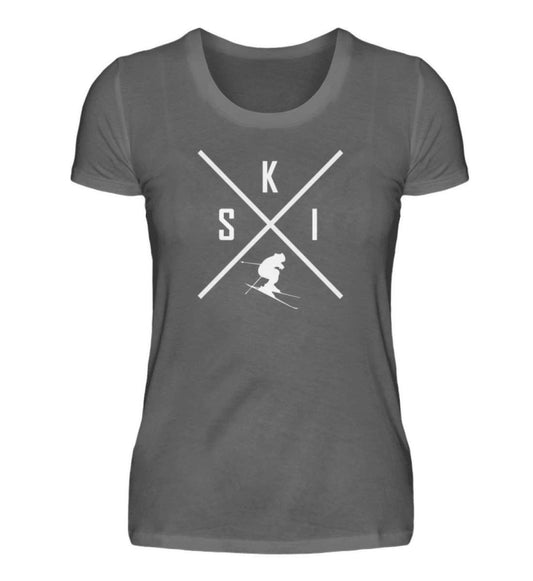 SKI - Damen Premium T-Shirt - Bergliebe Store