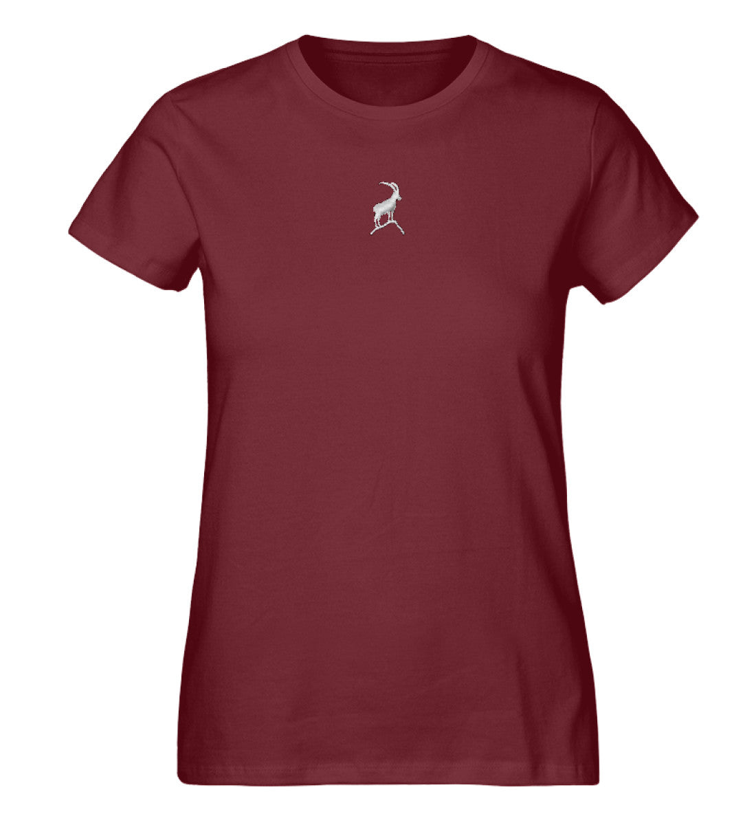 Steinbock Damen Premium Organic T-Shirt mit Stick - Bergliebe Store