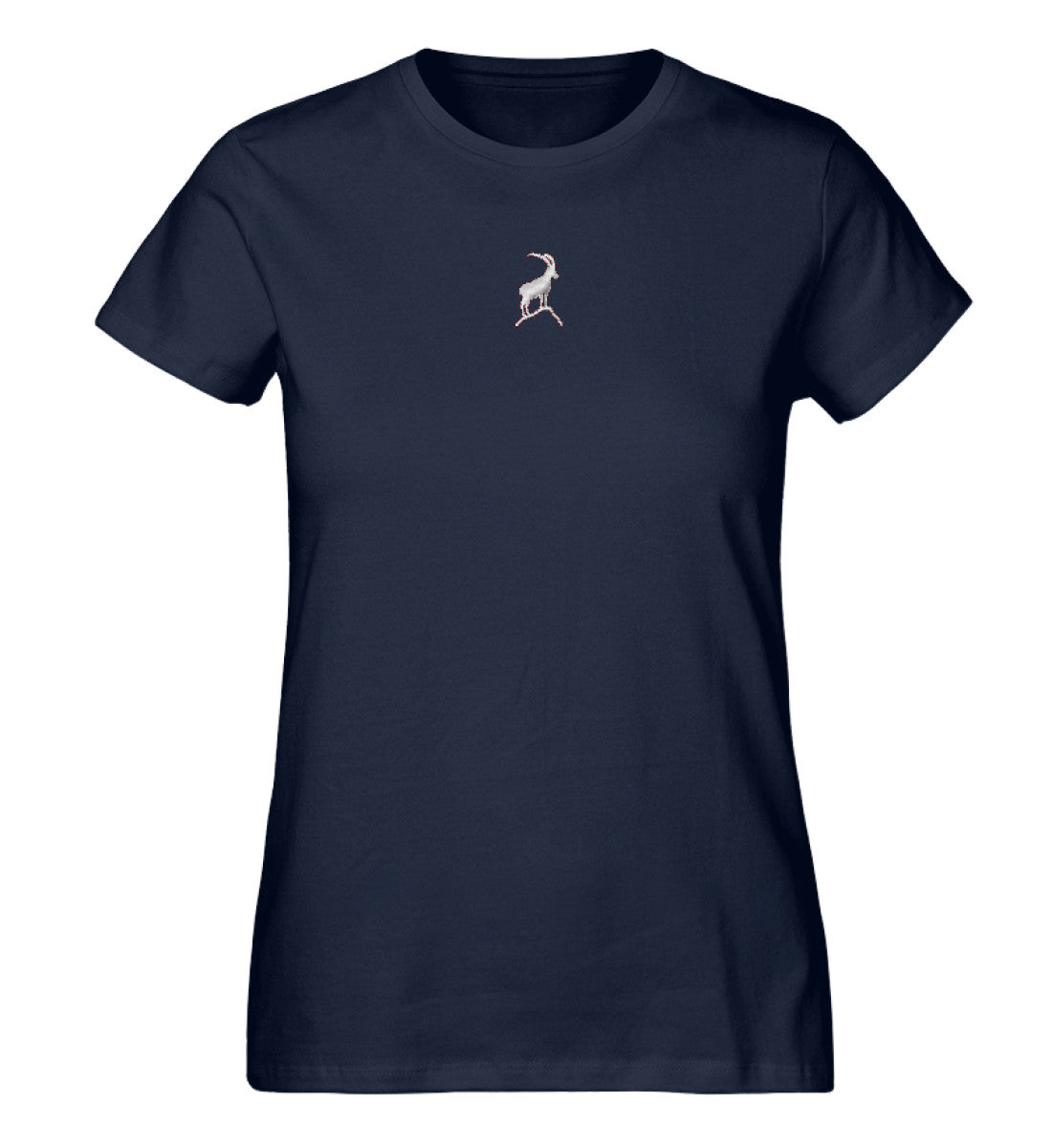Steinbock Damen Premium Organic T-Shirt mit Stick - Bergliebe Store