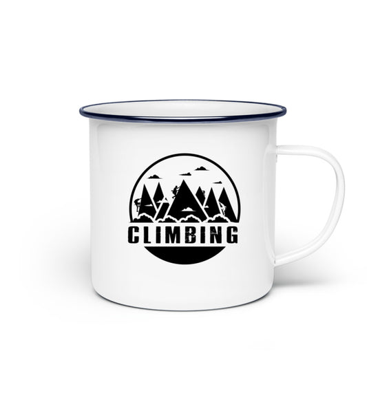 Climbing Emaille Tasse - Bergliebe Store