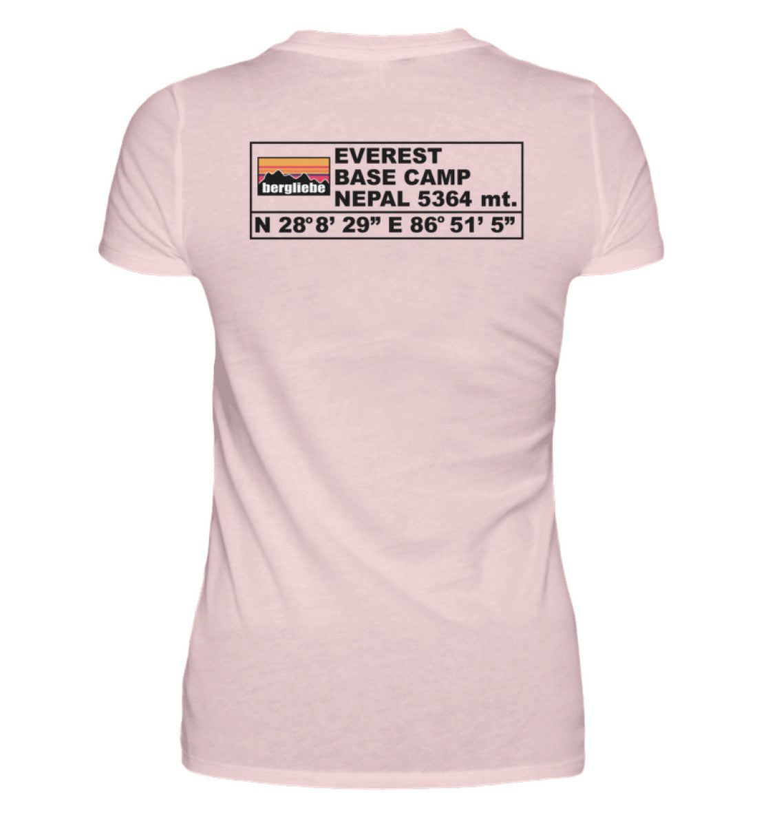 Everest Base Camp Backprint - Damen Premium T-Shirt - Bergliebe Store