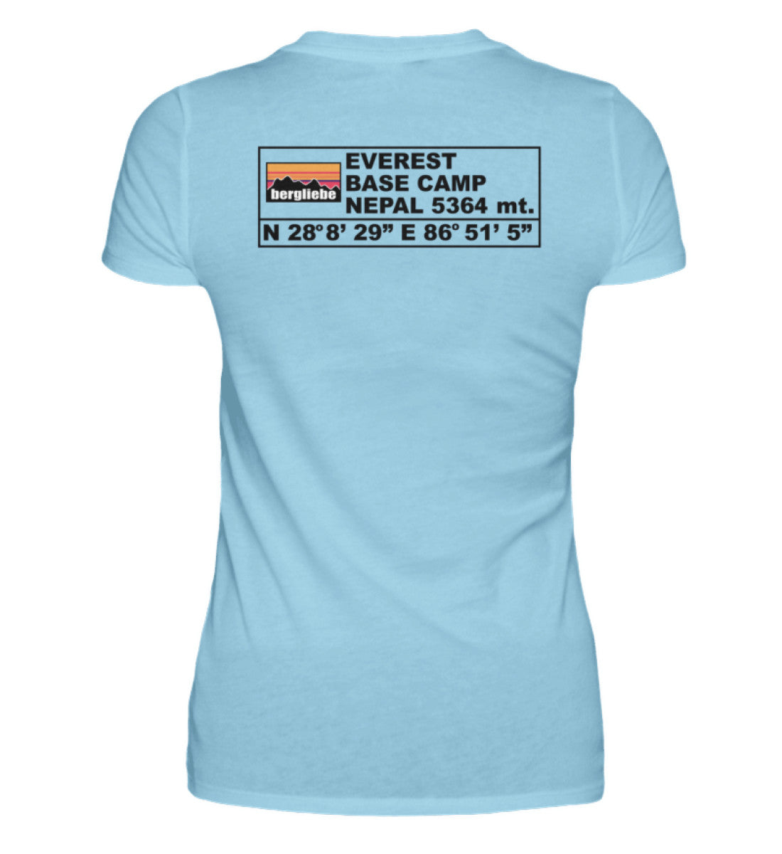 Everest Base Camp Backprint - Damen Premium T-Shirt - Bergliebe Store