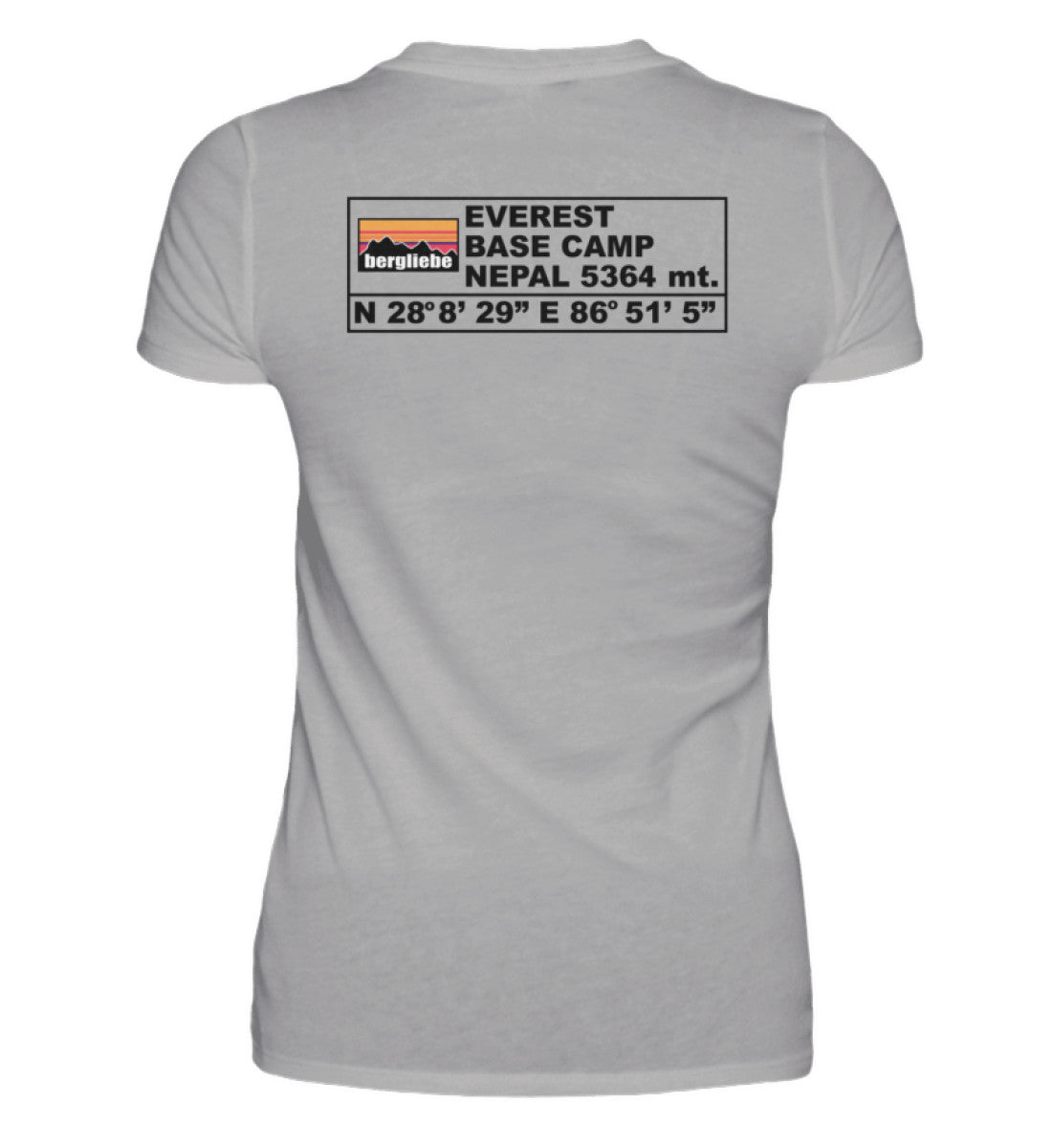 Everest Base Camp Backprint - Damen Premium T-Shirt - Bergliebe Store