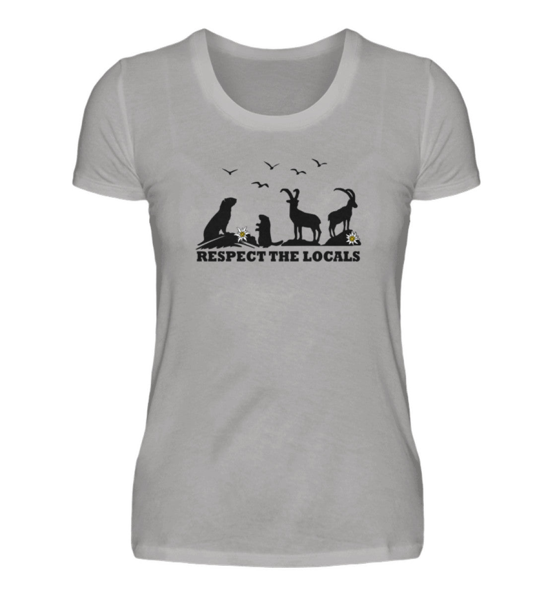 Respect the Locals - Damen Premium T-Shirt - Bergliebe Store