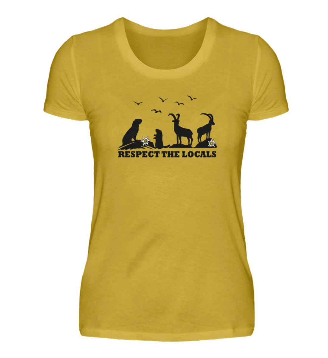 Respect the Locals - Damen Premium T-Shirt - Bergliebe Store
