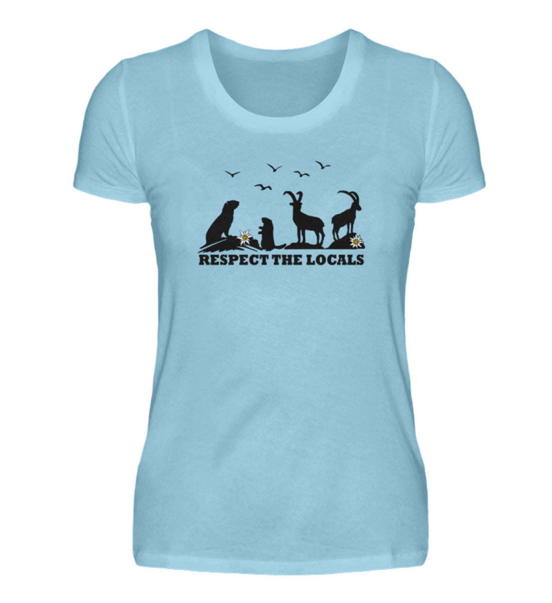 Respect the Locals - Damen Premium T-Shirt - Bergliebe Store