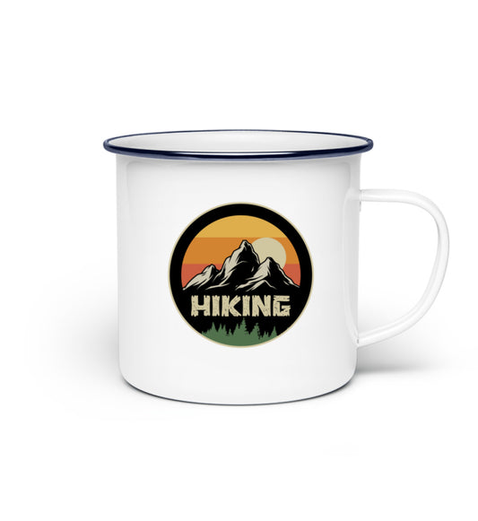 Hiking Emaille Tasse - Bergliebe Store
