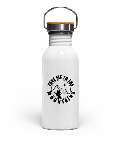 Take me to the Mountains - Edelstahl Trinkflasche 600ml - Bergliebe Store