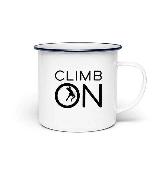 Climb on Emaille Tasse - Bergliebe Store