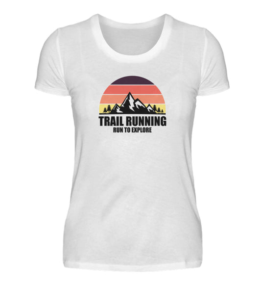 Trail Running - Damen Premium T-Shirt - Bergliebe Store