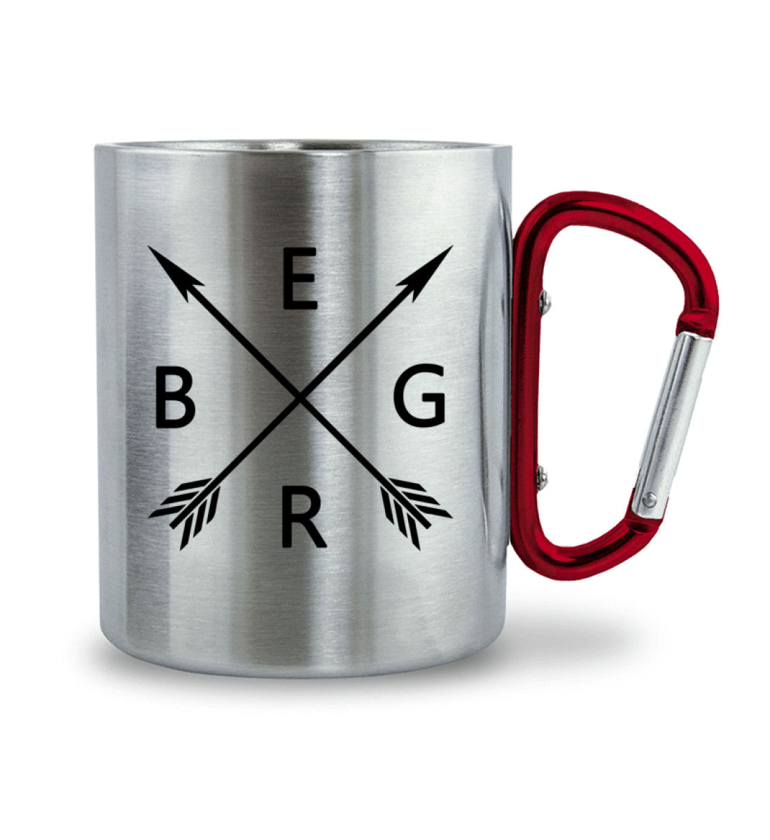 Berg - Edelstahl Karabiner Tasse - Bergliebe Store