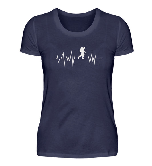 Hiking Heartbeat - Damen Premium T-Shirt - Bergliebe Store