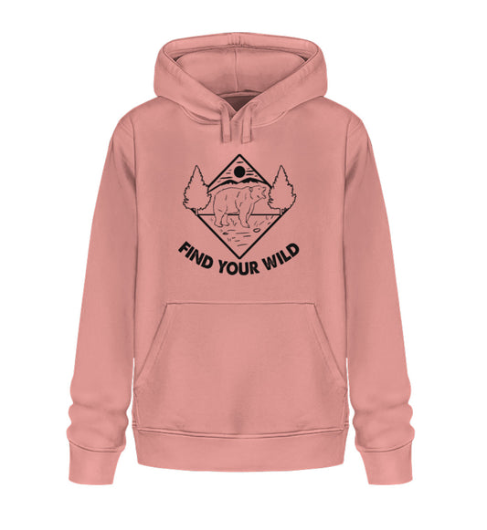 Find your wild - Unisex Premium Organic Hoodie - Bergliebe Store