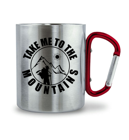 Mountains - Edelstahl Karabiner Tasse - Bergliebe Store