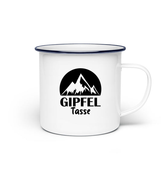Gipfeltasse Emaille Tasse - Bergliebe Store