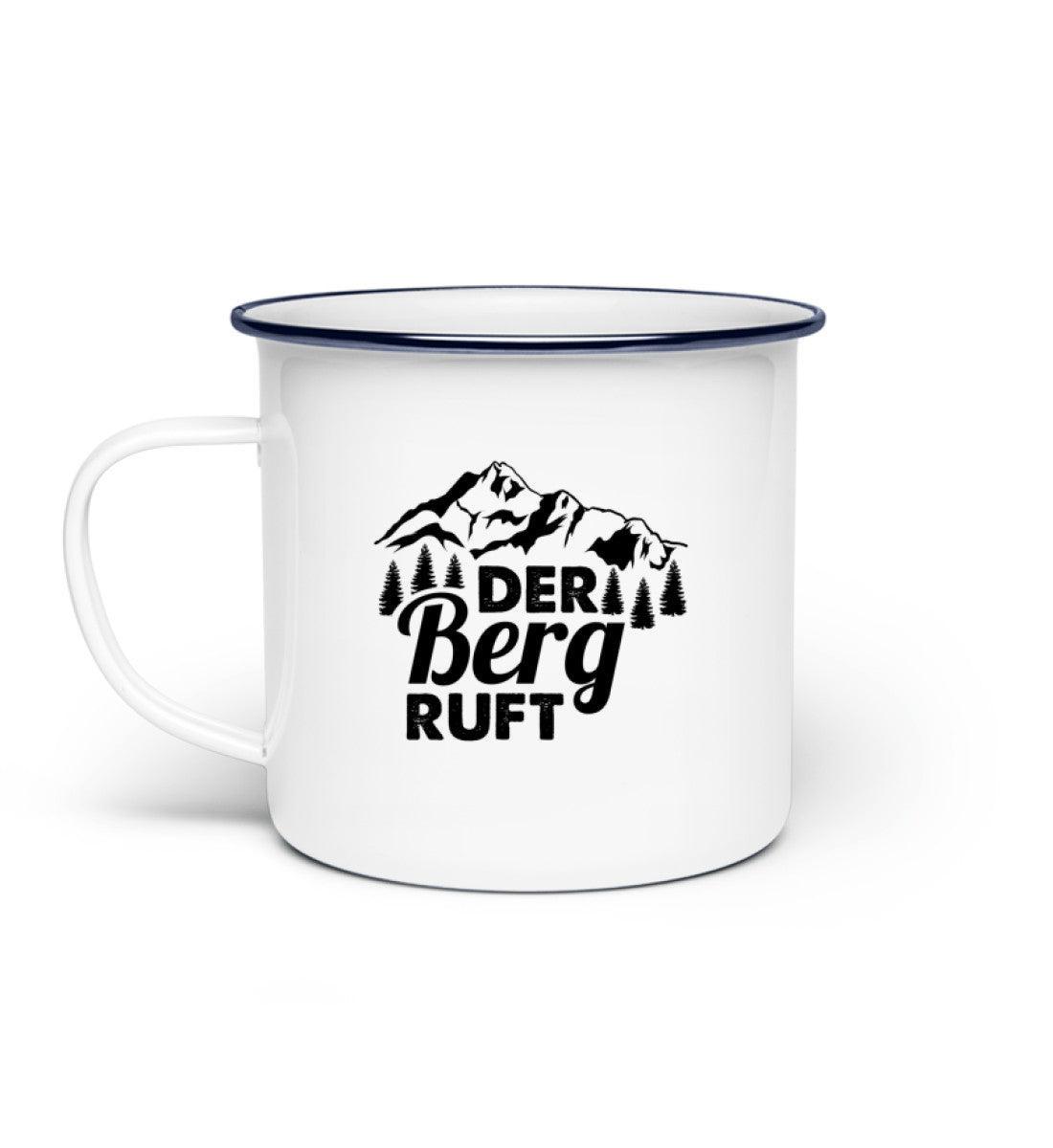 Der Berg ruft Emaille Tasse - Bergliebe Store