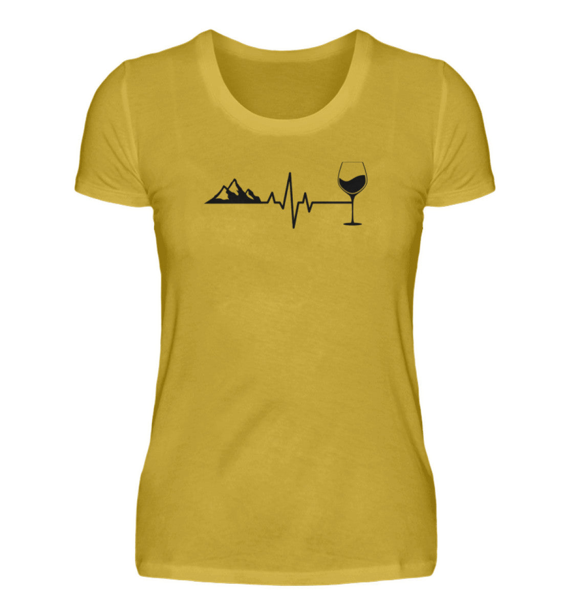 Berg Wein Herzschlag - Damen Premium T-Shirt - Bergliebe Store