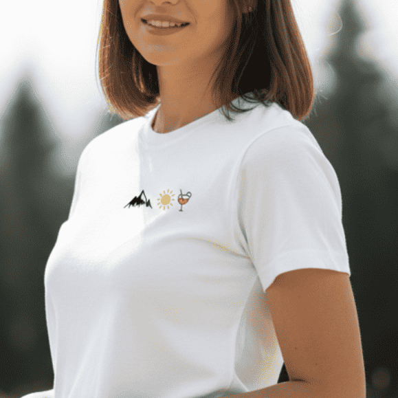 Bergliebe® Damen Berg Sonne Spritz Premium Organic T-Shirt - Bergliebe Store