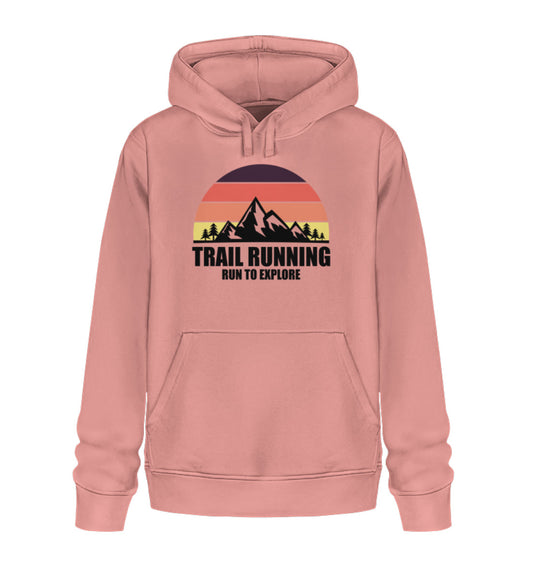 Trail Running - Unisex Premium Organic Hoodie - Bergliebe Store